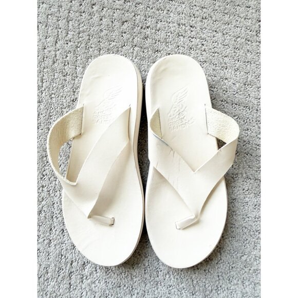 Ancient Greek Sandals Charys Comfort flip flops 37/7 in White - Picture 2 of 11